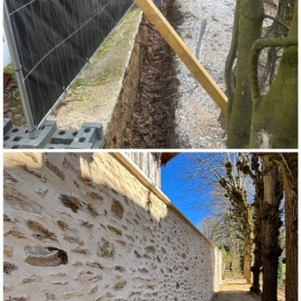 Rehaussement et rénovation mur en pierre !
