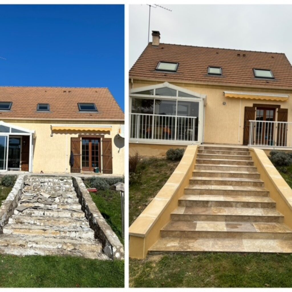 Rénovation escalier extérieur !